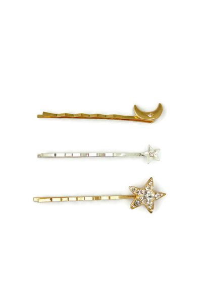 Star and Moon Hair Clip