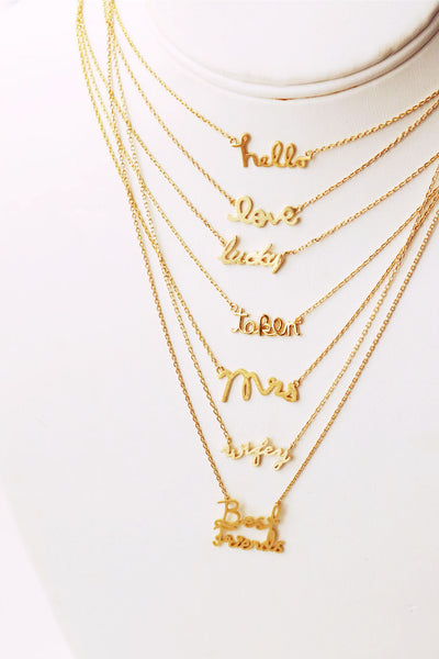 Wifey Tiny Charm Necklace