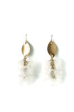 Tina Clear Acrylic Flower Drop Earrings || Darleen Meier Jewelry
