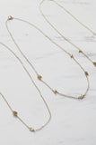 Gold Tiny Letter Necklace || Darleen Meier Jewelry 