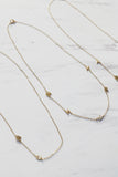 Gold Tiny Letter Necklace || Darleen Meier Jewelry 