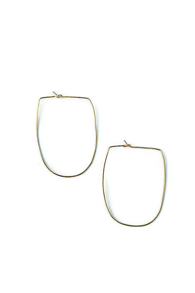 Half Circle Hoop Earrings